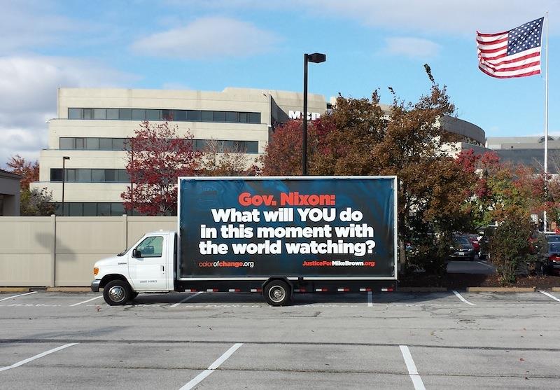 Civil Rights Group condemns police confiscation of billboard truck and driver arrest