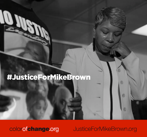 ColorOfChange.org, Missouri State Sen. Jamilah Nasheed, Organization for Black Struggle, CREDO, MomsRising, MoveOn.org, UltraViolet, and Others Demand Full Accountability of All Police Officers Involved in the Killing of Mike Brown