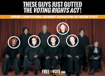 Group Launches FreeToVote.org an Online Movement to Support the Constitutional Freedom to Vote